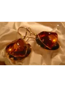 Boucles d’oreilles en argent rose argenté soviétique plaqué or rose 925 Veab006